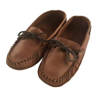 Men's Earthing Wide Moccasins Leather