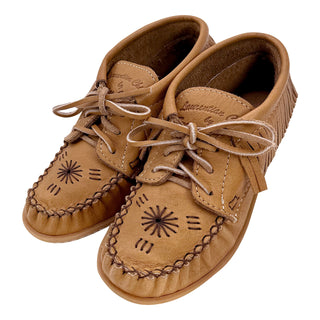 Women's Embroidered Earthing Fringed Moccasin Shoes