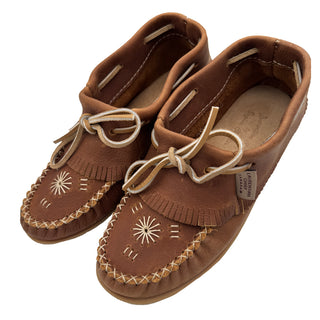 Women's Fringed Velva Papoose Moccasin Shoes