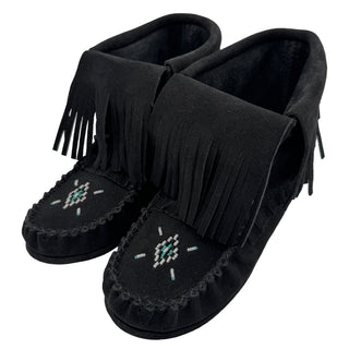 Women's Black Inca Moccasin Boots