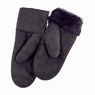 Brown Sheepskin Mittens for Men & Women
