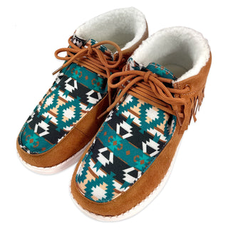 Women's Western Mesquite Fringed Moccasin Boots