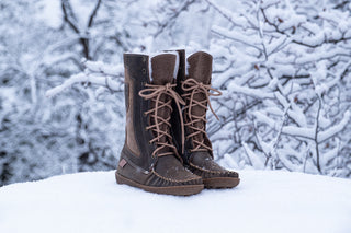 Women's 12" Snowshoe Mukluk Moccasin Boots
