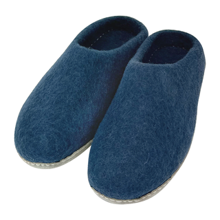 Unisex Natural Felt Slip-On Slippers
