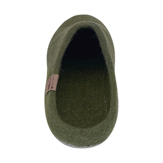 Unisex Natural Felt Slip-On Slippers