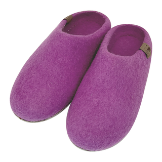 Unisex Natural Felt Slip-On Slippers