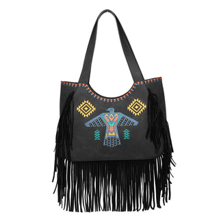 Embroidered Fringe Collection Tote Bag
