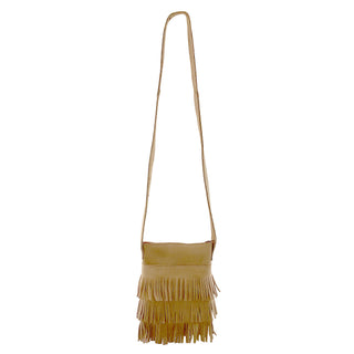 Triple Fringe Leather Shoulder Purse