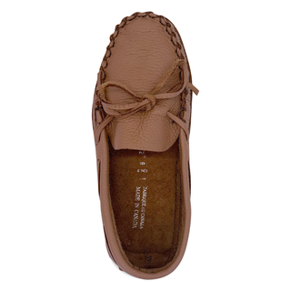Women's Maple Wide Leather Moccasins