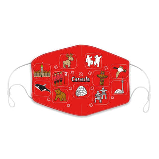 Canada Icons Children's Reusable Face Mask
