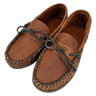 Men's Earthing Wide Leather Moccasin Shoes