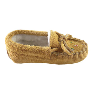 Baby Fleece Lined Beaded Suede Moccasins