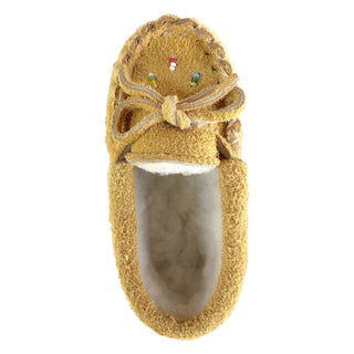 Baby Fleece Lined Beaded Suede Moccasins