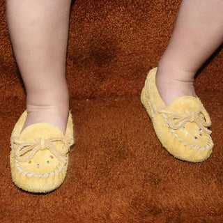 Baby Fleece Lined Beaded Suede Moccasins