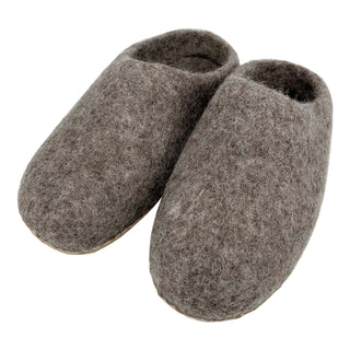 Unisex Natural Felt Slip-On Slippers