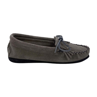 Women's Fringed Suede Moccasin Shoes for Earthing