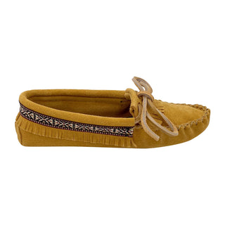 Women's Suede Fringed Moccasins