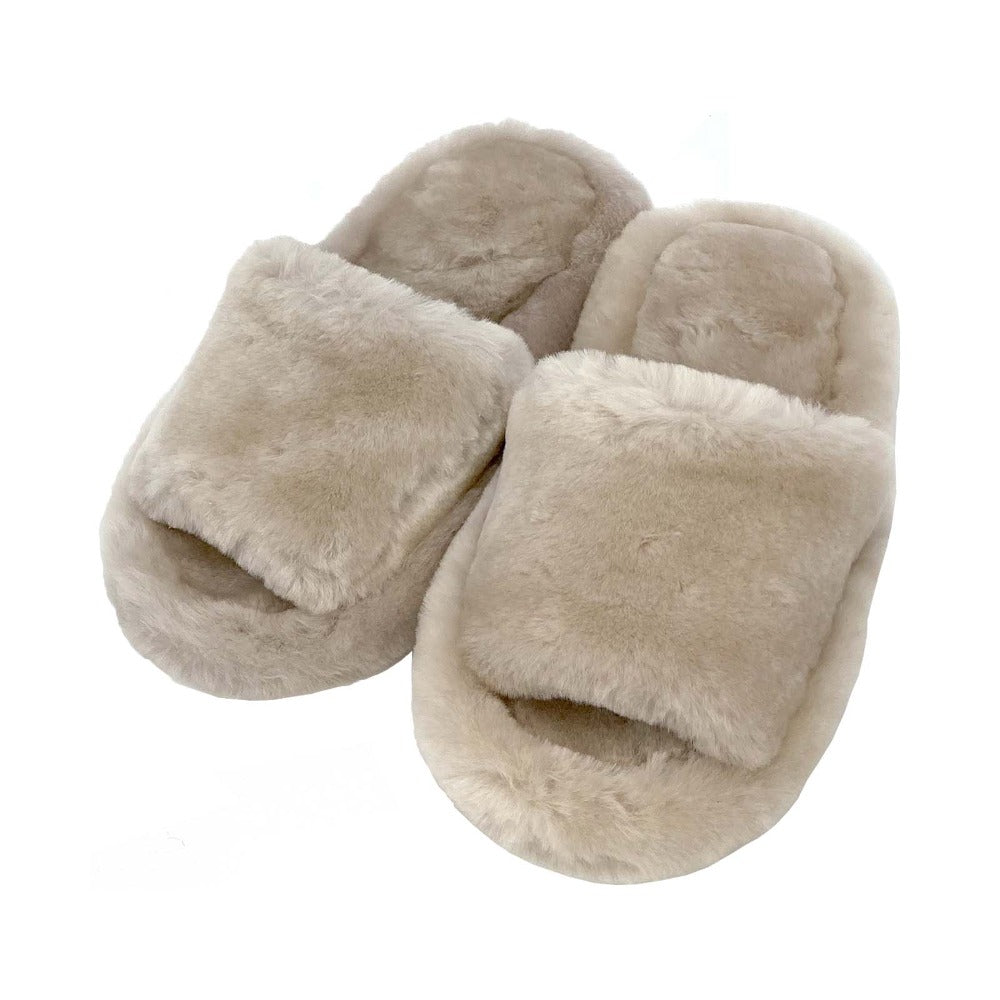 sheepskin sandals