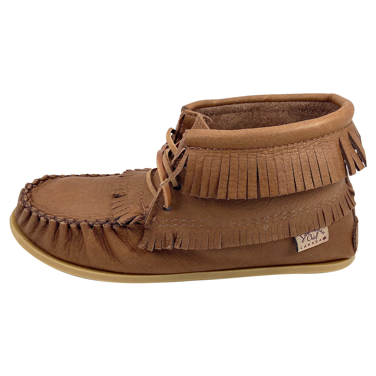 Women s Maple Laurentian Chief Apache Ankle Moccasin Boots Moccasins