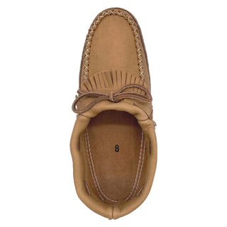Women's Moccasins Moose Hide Fringed Soft Sole