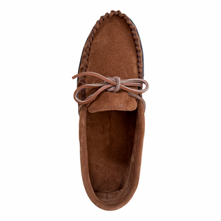 Men's Wide Suede Moccasin Shoes