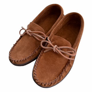 Men's Wide Suede Moccasin Shoes