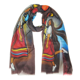 Indigenous Art Women's Eco-Scarf