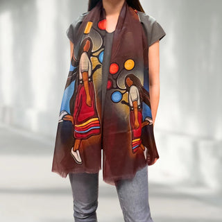 Indigenous Art Women's Eco-Scarf