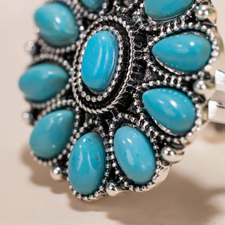 Bohemian Turquoise Concho Ring