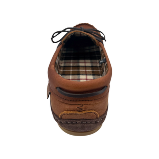 Men's Tartan Wool Lined Moccasin Shoes