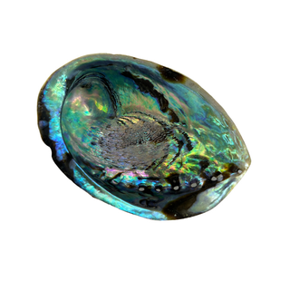 Wooden Tripod Stand with Abalone Smudging Shell