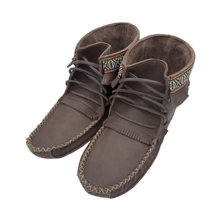 Men's Earthing Moose Hide Leather Moccasin Boots