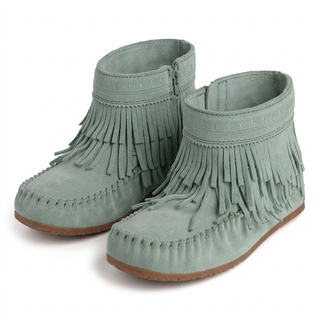 Women's Suede Dancer Ankle Moccasin Boots V2