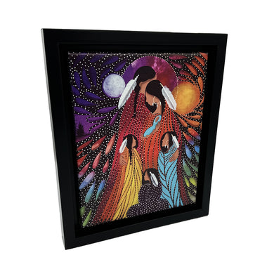 Indigenous Art Framed Canvas