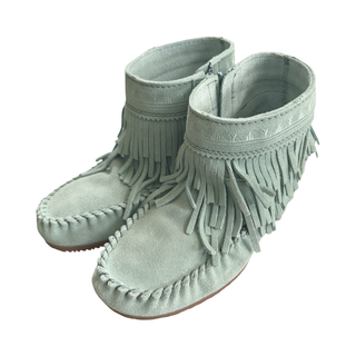 Women's Suede Dancer Ankle Moccasin Boots V2