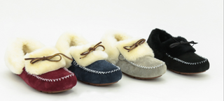 Lynette Women's Lined Suede Slippers, on FINAL CLEARANCE