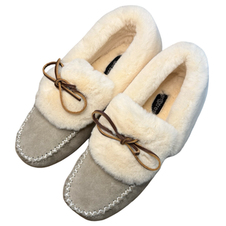 Lynette Women's Lined Suede Slippers, on FINAL CLEARANCE