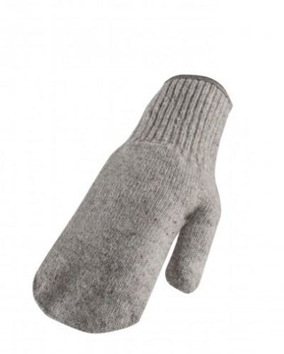 Men Wool Mitten Liner Natural Grey Large