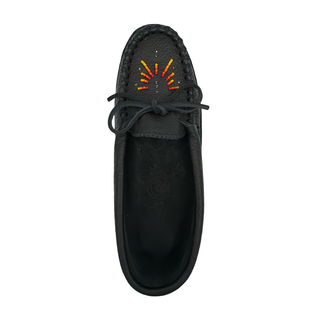 Women's Moose Hide Leather Beaded Moccasins