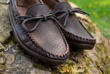 Men's Earthing Moccasin Shoes Fudge Moose Hide