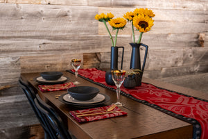 Indigenous Art Table Runner & 4 Napkins Sets