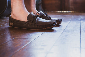 Men's Sheepskin Lined Moccasins