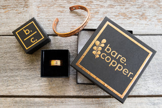 Men's bare. copper. Magnetic Rings
