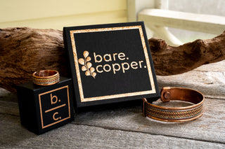 bare. copper. Magnetic Bracelets