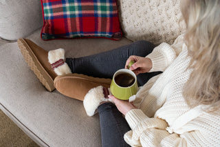 Women’s Sheepskin Braid Trim Ankle Boots