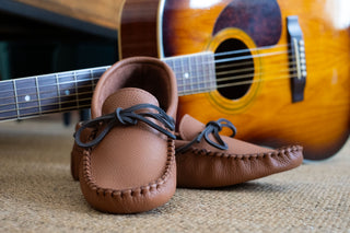 Men's Elk Hide Leather Moccasins