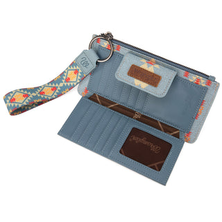 Aztec Print Bi-Fold Wallet Wristlet