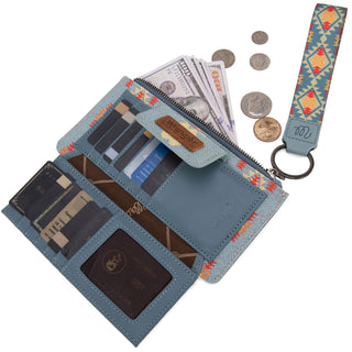 Aztec Print Bi-Fold Wallet Wristlet