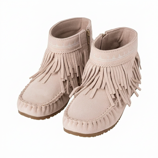 Women's Suede Dancer Ankle Moccasin Boots v2