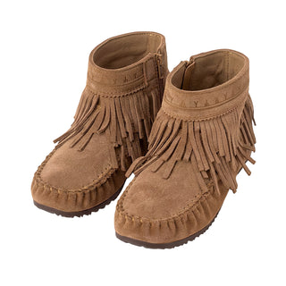 Women's Suede Dancer Ankle Moccasin Boots v2